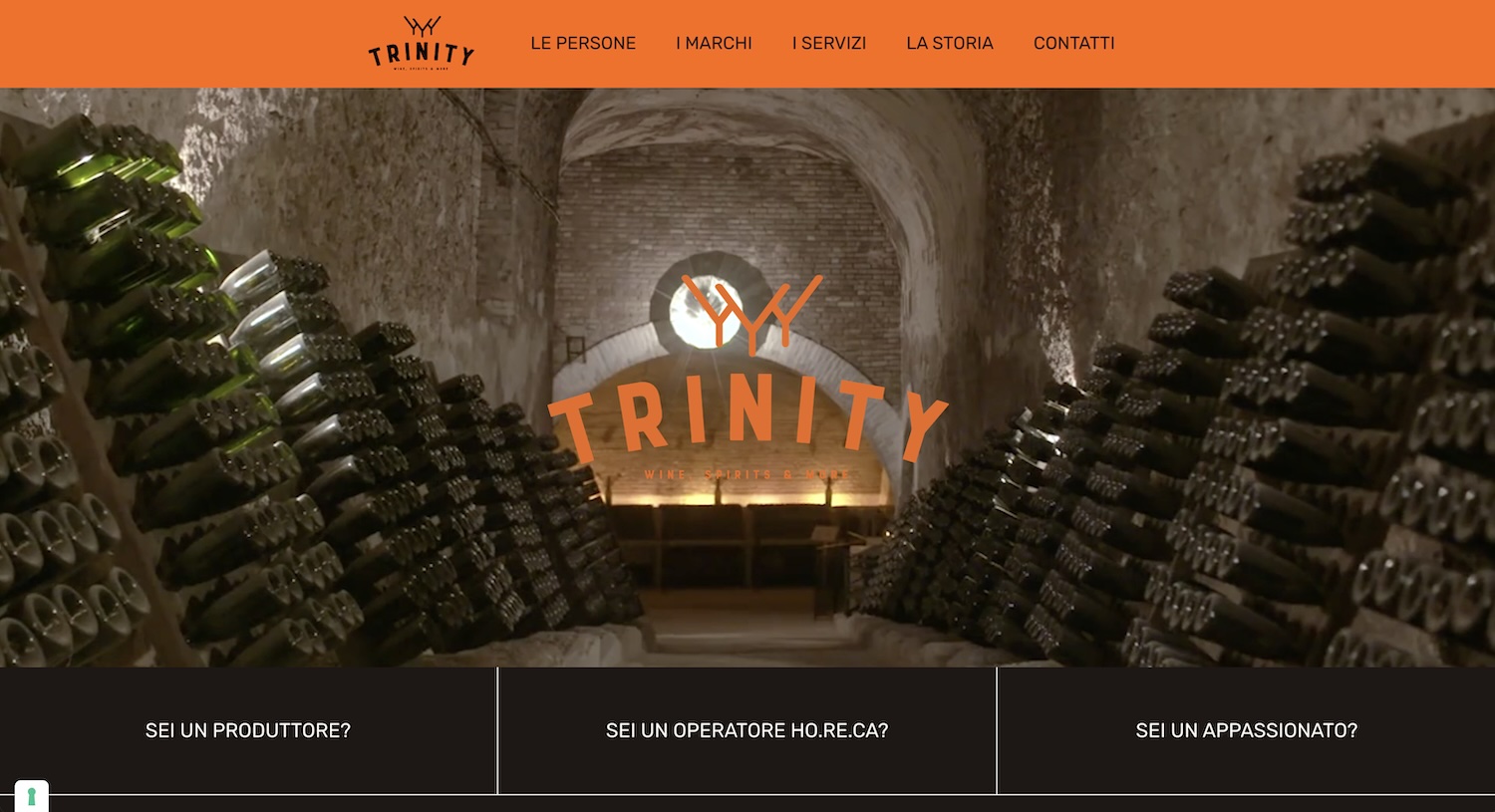 Realizzazione Siti Web E-Commerce 29 Screenshot del sito web di Agenzia Trinity Verona, cliente di ALOUD Marketing, web design e advertising